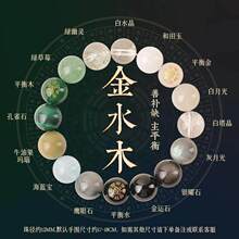 五行喜用金手链男女款缺金木保湿火土天然多宝水晶手串旺财饰品