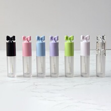 现货磨砂高级粉色唇彩管2.5mllipgloss tube空管化妆品包材批发