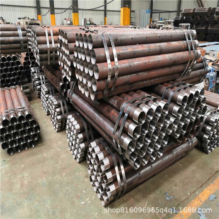 成都108*6隧道注浆用管棚管 钢花管 预埋注浆管加工车丝 打孔