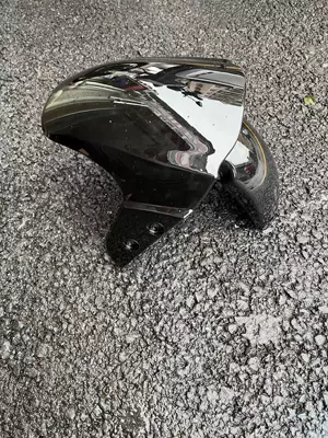 New national standard Daniel N7 electric car front fender universal N7GT Daniel front mud tile Daniel No.1 rear mud tile (Electric vehicle fender) - n7-front-mud-tile-black-with-screws