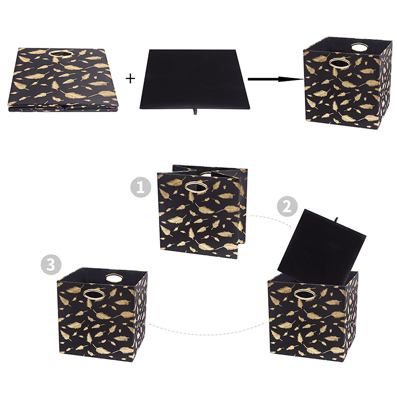 衣柜布艺储物箱棉麻收纳箱衣物整理储物收纳盒家用折叠收纳箱批发