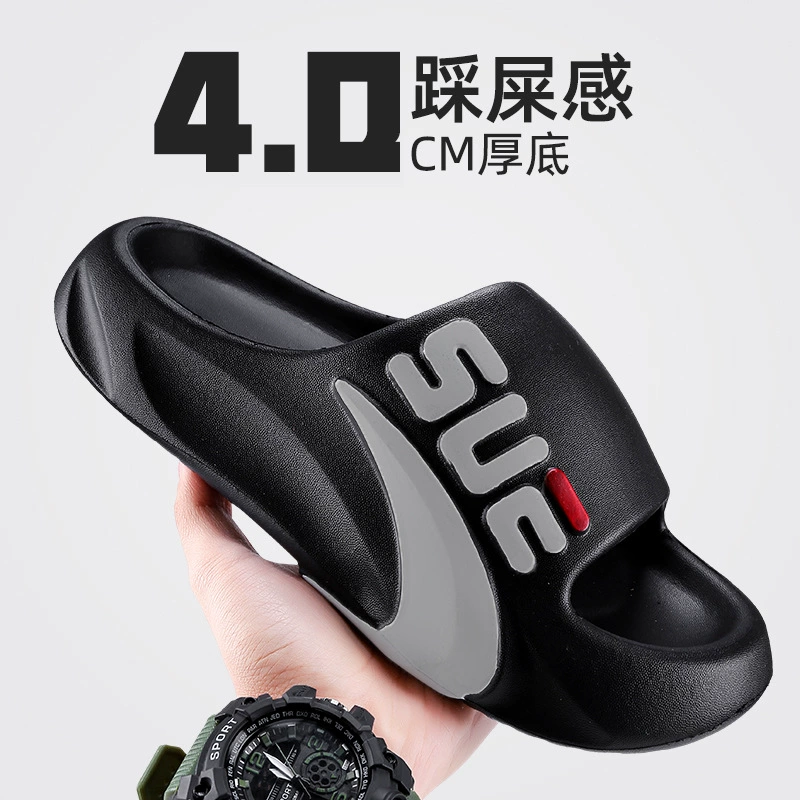 Мужские летние домашние тапочки 2025 года, новые, нескользящие, из ПВХ, спортивные сандалии