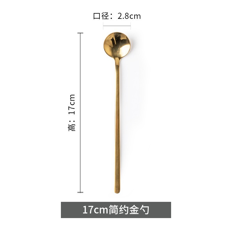 Cuchara de oro, cuchara de café, cuchara de acero inoxidable, cuchara de arroz, cuchara de comida principal, cuchara de arroz, exportación transfronteriza
