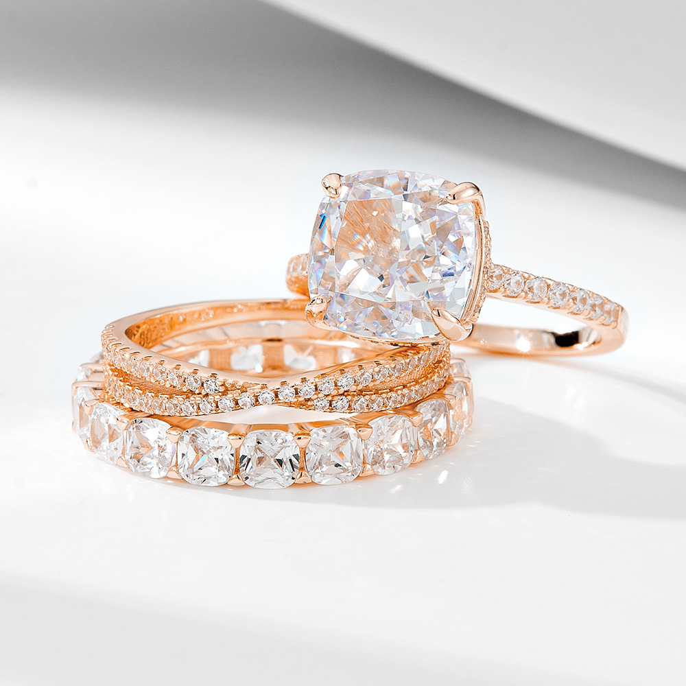Anello di design in argento sterling 925 e zircone 5a donna_voghion.com