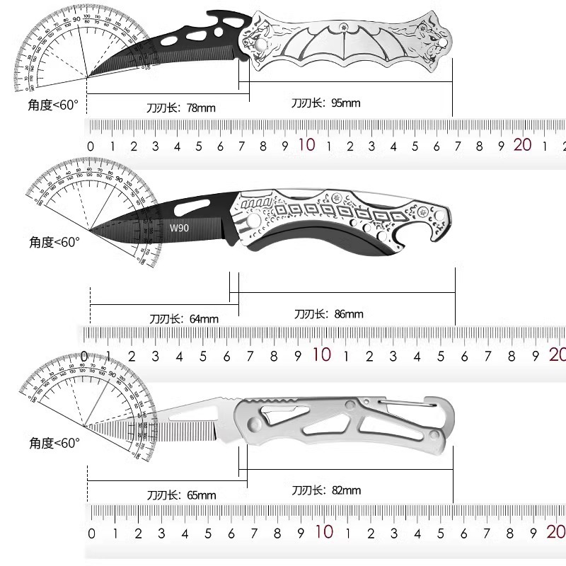 折りたたみフルーツナイフステンレスナイフ新型多機能アウトドア携帯家庭用外国貿易卸売代行ナイフ|undefined