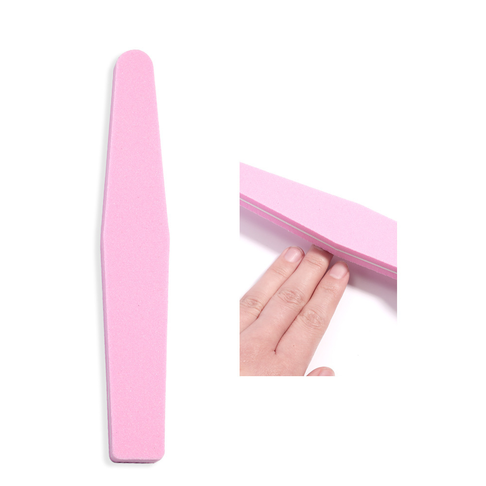 Tira de pulido de uñas de doble cara tira de frustración gruesa manicura esponja de diamante herramienta de frotamiento de uñas accesorios fábrica al por mayor