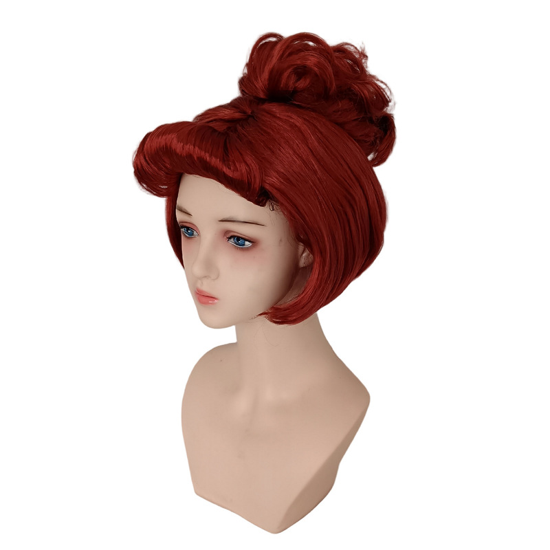 Modern Primitive Wilma Flintstone Wig Retro Short Hair with Ponytail Clip-in Hairpiece COS Wig 2026 Modern Primitive Wilma Flintstone Wig Retro Short Hair with Ponytail Clip-in Hairpiece COS Wig 2026