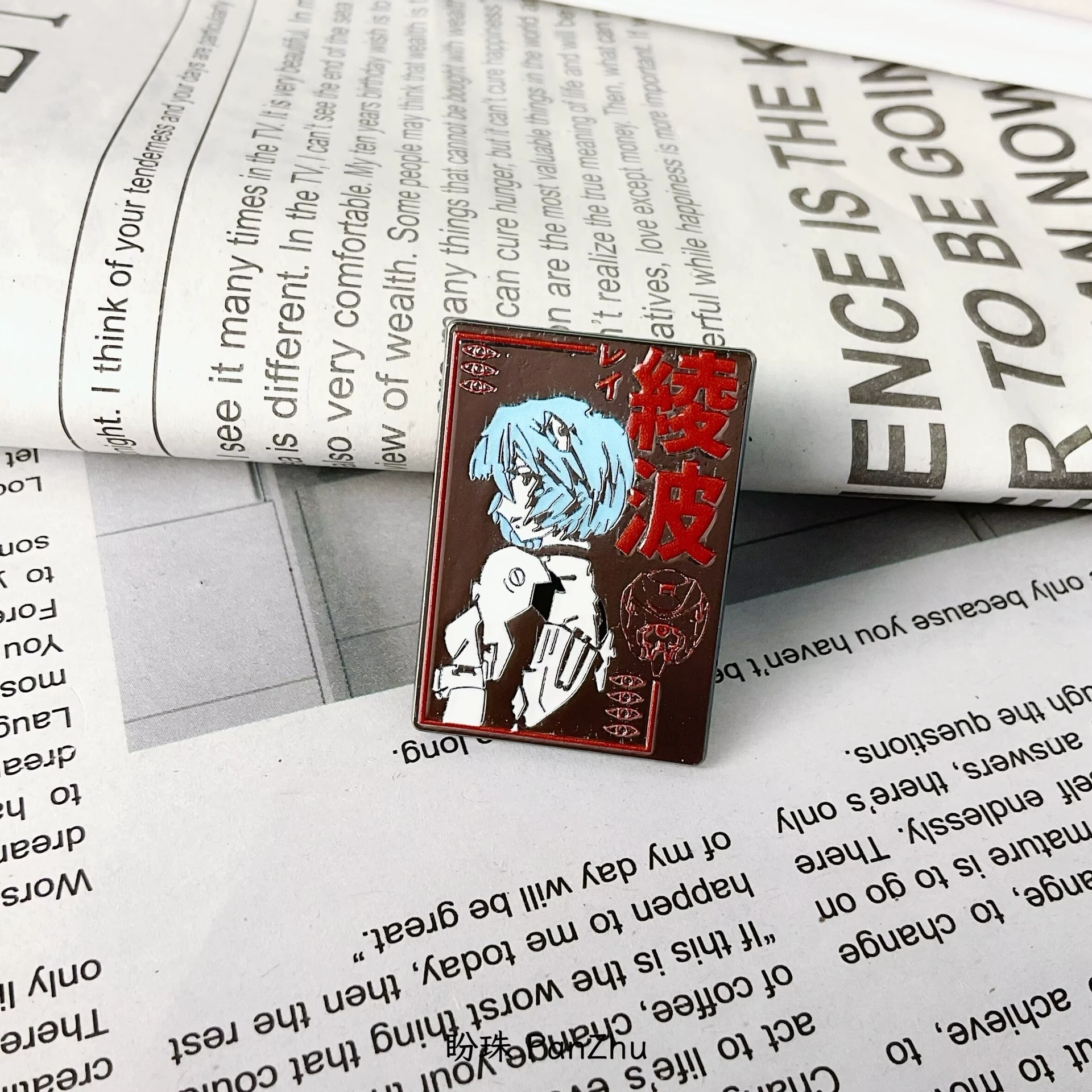Анимированная двухмерная значок Neon Genesis Evangelion серия Аянами Rei брошь анти-обнаружение пряжка талисман