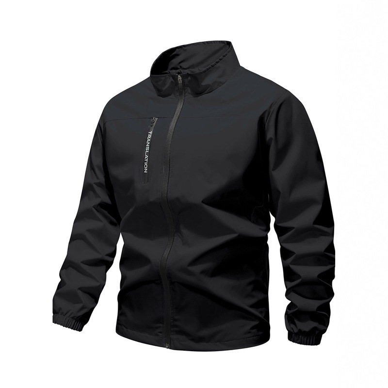 Spring and Autumn New Cross-Border Jacket Men's Thin Jacket Windproof Outdoor Sports Hooded Running Top