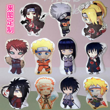 二次元动漫周边抱枕我爱罗鸣人卡卡西佐助毛绒布娃娃玩偶靠垫挂件