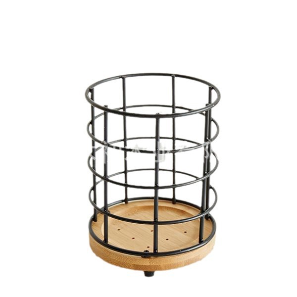 Soporte de pared para cucharas y palillos con drenaje multifuncional