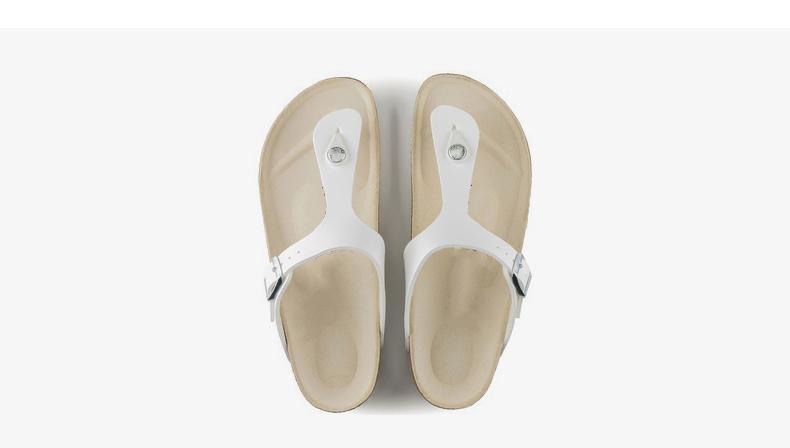Flip-flops flip-flops full leather sandals and slippers 2024 new women's outerwear casual all-match sandals and slippers Birken leather shoes_voghion.com