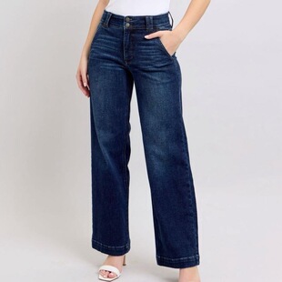 R 48274 Straight High Waist Jeans ֱͲ����ţ��ѝ �W���羳��