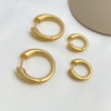 Correct letters Metal circle golden Earrings Backing senior personality Unique Earrings Selling