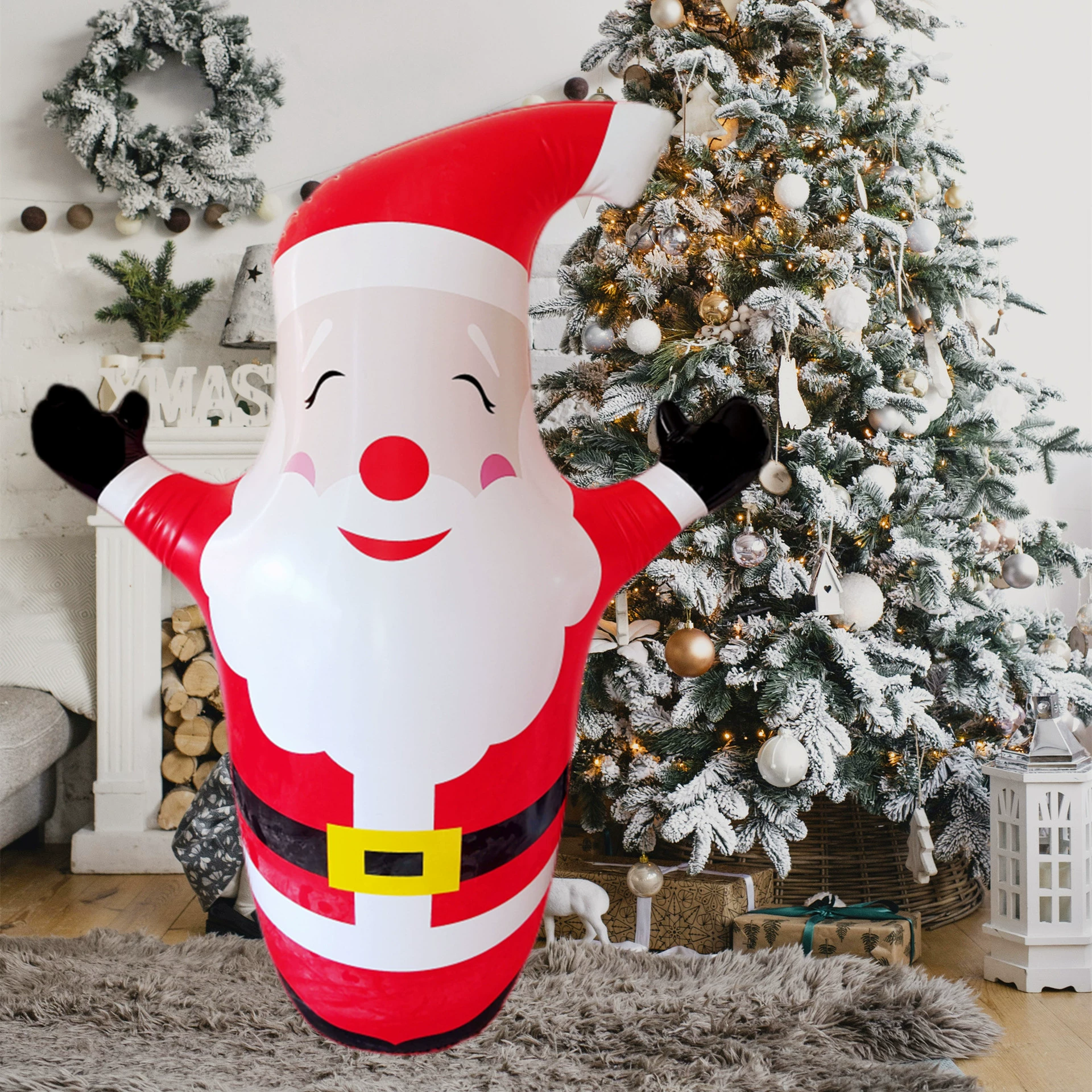 Inflatable roly-poly doll, Christmas decorations