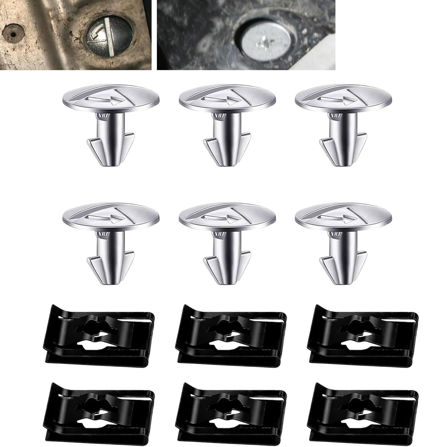 Para Honda CRV Civic 14 unids capó del motor inferior pin tornillos kit 90674TY2-A012017-2