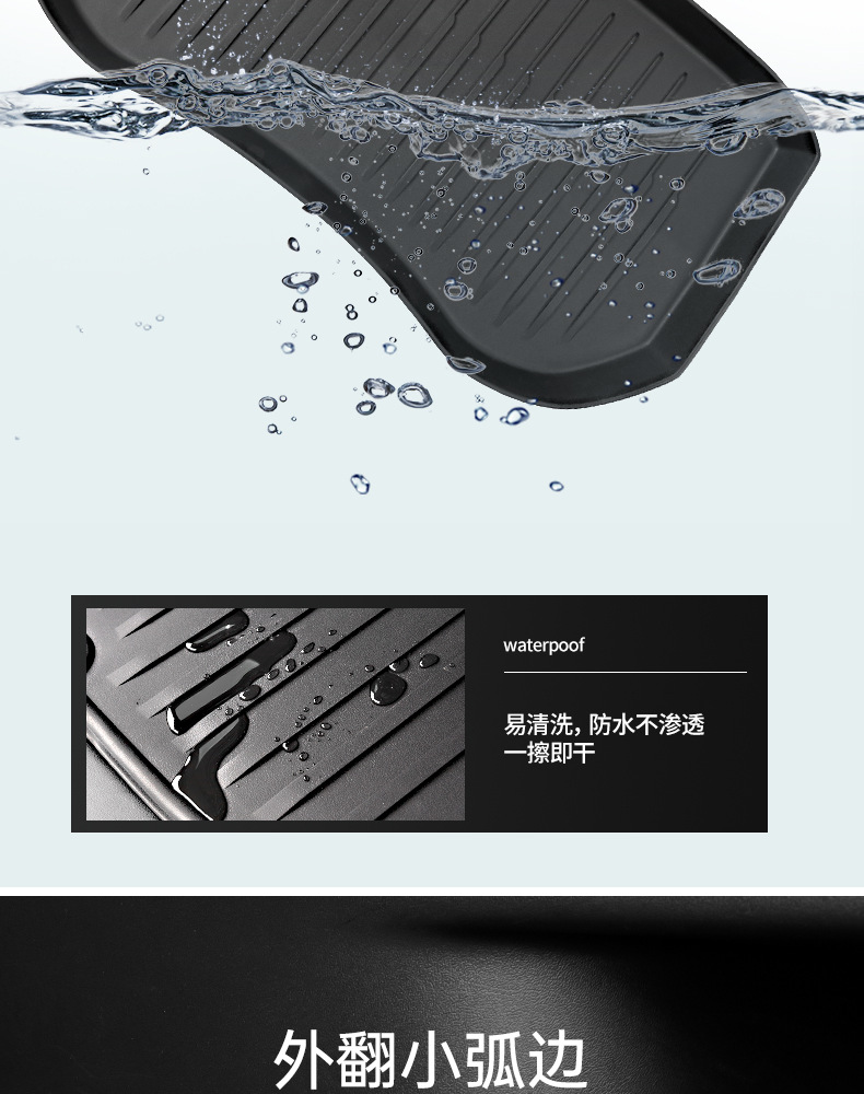 Suitable for Tesla's New Version Model Y3Yl Front and Rear Trunk Mats, Tpe Trunk Mats, Integrated Mats, Seat Back Cushions