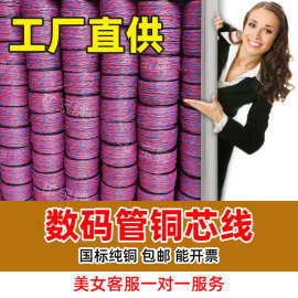 矿山开采双股数码管铜芯延长线 矿宝牌工程全铜电子信号连接线