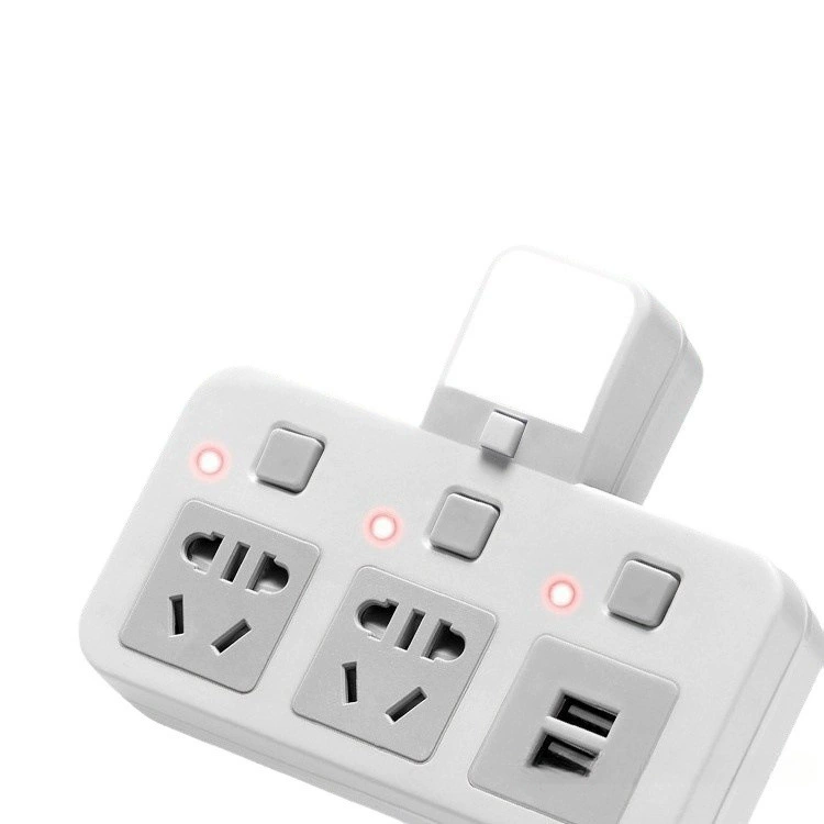 Разъем-конвертер с одним поворотом на несколько гнезд USB ночник с независимым выключателем вставка жгут для домашнего использования