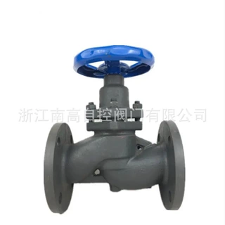 U41S-16P-DN50法兰式软密封柱塞阀 不锈钢截止阀耐酸碱腐蚀