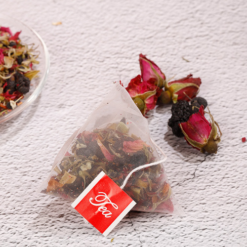 Rose mulberry black wolfberry tea rose camellia tea wholesale health tea triangle bag tea bag sugar-free