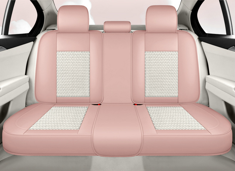 Car Cushion Four Seasons Universal Car Seat Cover 24 New Ice Silk Summer Nappa Pi Full Enclosure Cushion Seat Cover