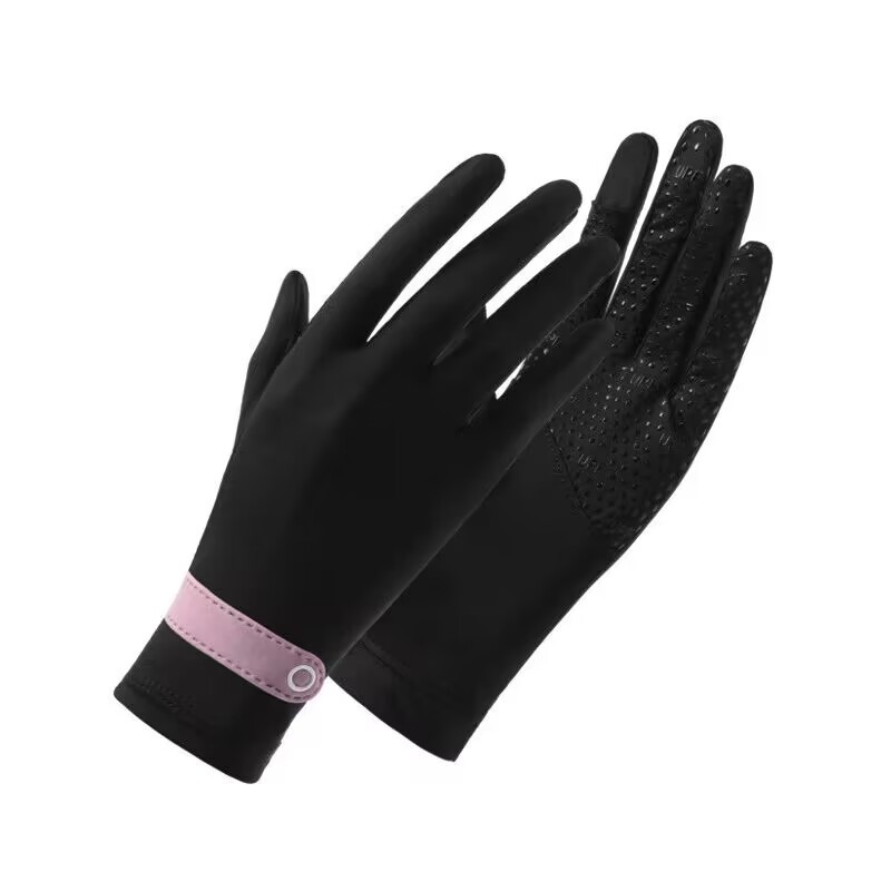 Guantes de protección solar verano de las mujeres delgada transpirable protección UV conducción ciclismo antideslizante Flip hielo guantes de encaje sensación fresca