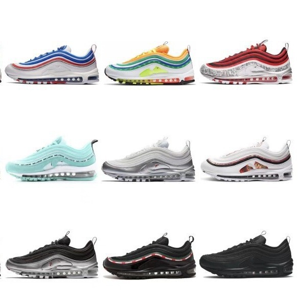 莆田靴外国貿易卸売エア MAX97 フルパームエアクッションレトロ弾丸男性と女性の同じスタイルのスポーツランニングシューズ|undefined