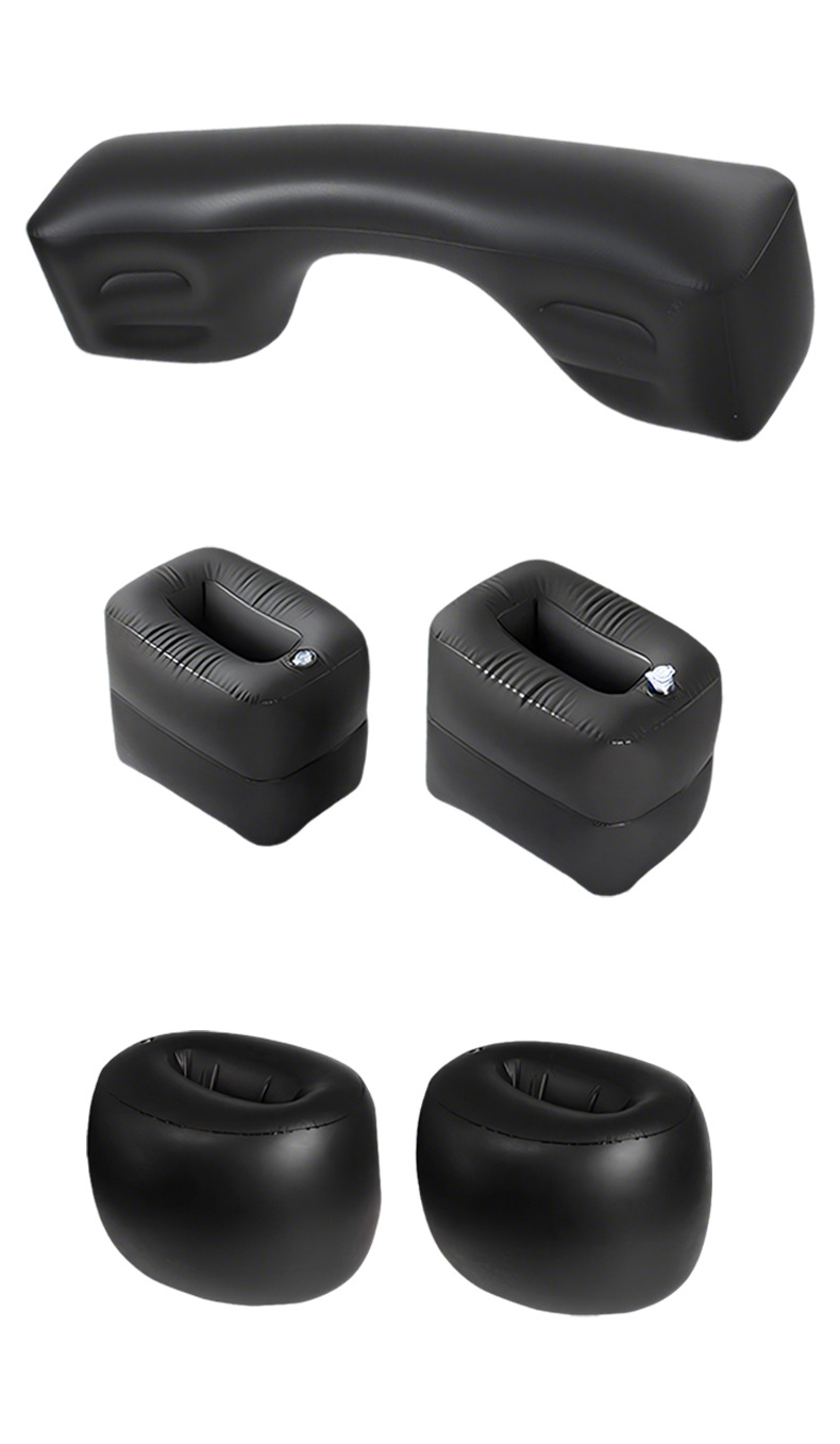 Car Inflatable Bed, Rear Seat Gap Filler Pad, Universal Booster Pad for Car Rear Seat, Inflatable Footrest for Car