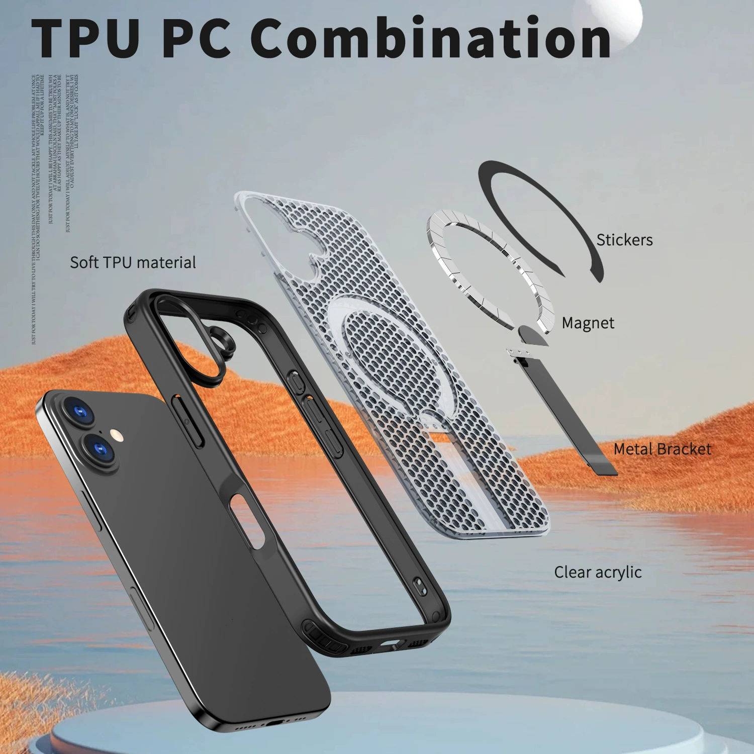 Совместимый с Apple iPhone 17 чехол для телефона, трубка, защитный чехол, iPhone17 Pro, iphone, падение защитan (примечание: исправлено)