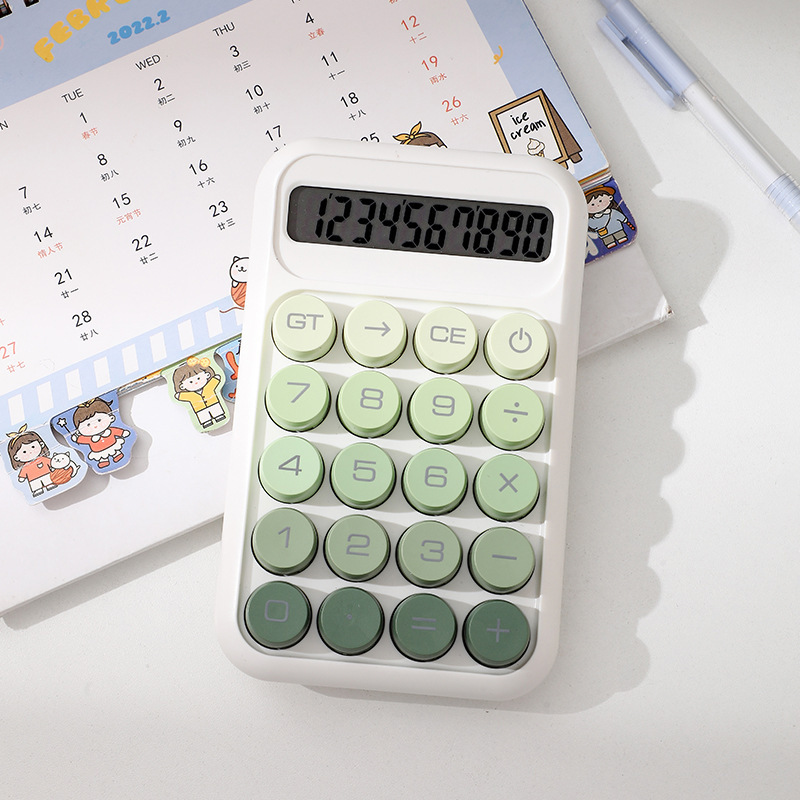 高価値電卓オフィス専用ドーパミンかわいいコンピュータ学生会計計算機プリントロゴ|undefined
