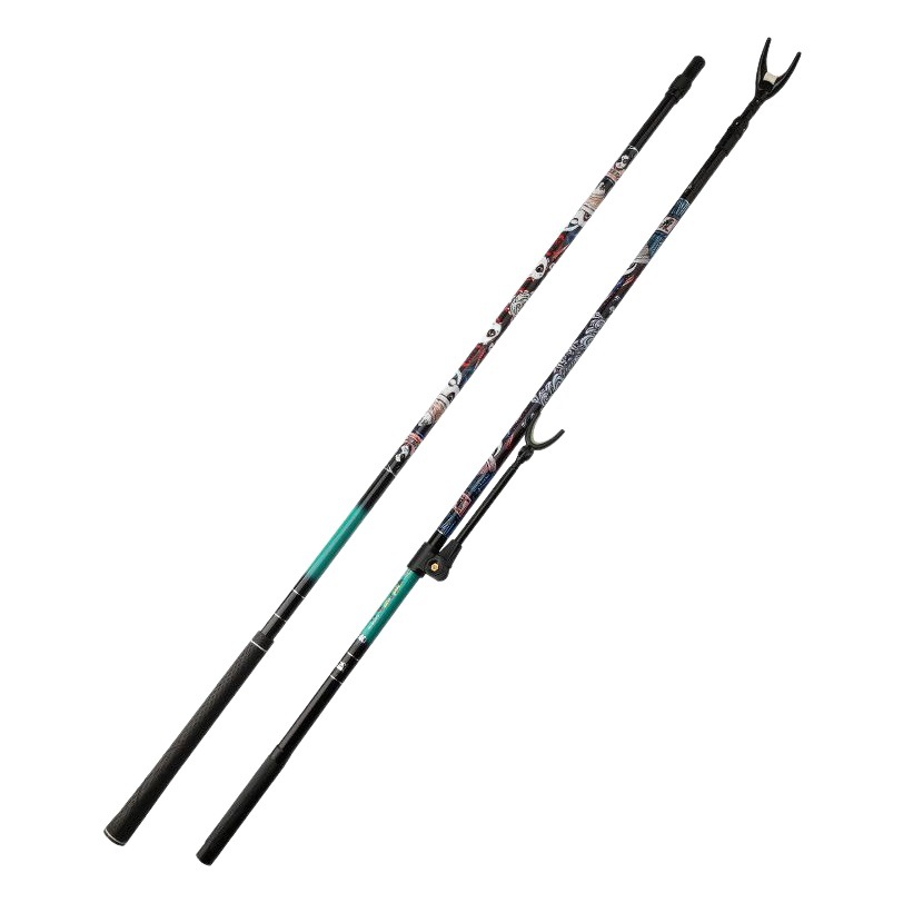 Carbon fishing rod bracket, net-making rod, 2.1 meters, 2.4 meters, 2.7 meters, positioning telescopic battery bracket, fishing rod fishing gear