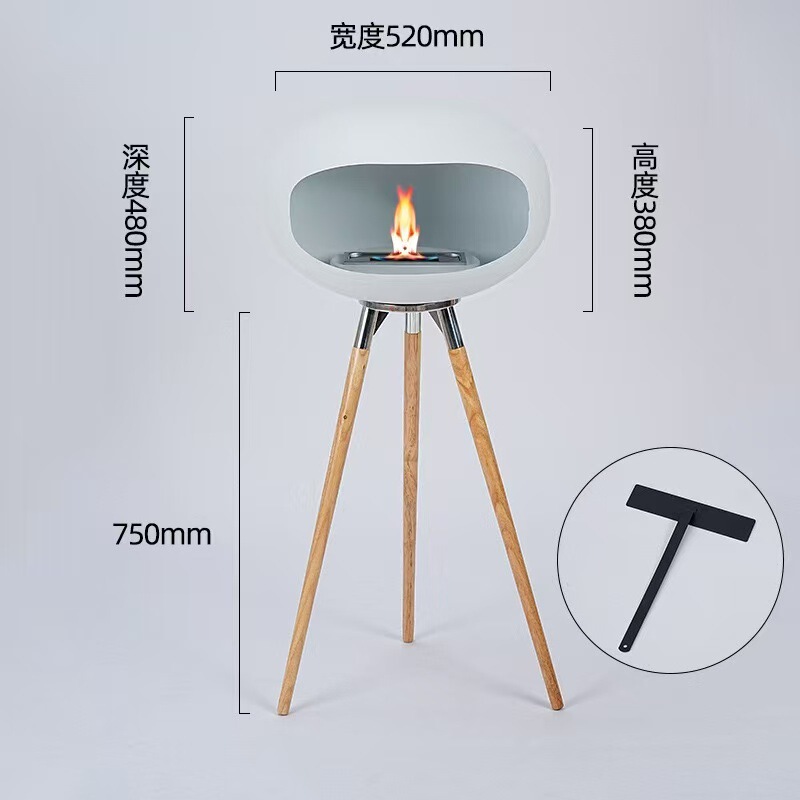 自立型暖炉、本物の暖炉、屋外および屋内装飾、ハイエンドの雰囲気のあるアーティストアルコール暖炉、現在のクロスボーダー限定|undefined