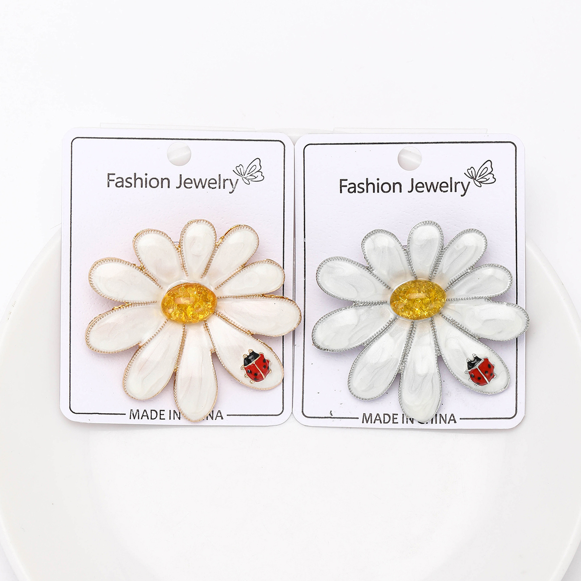 Pastoral Estilo Simple Pin Flor Aleación Esmalte Mujeres Broches display picture 1