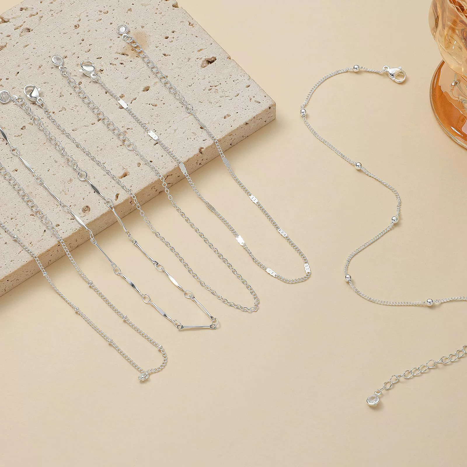 ankLE bracelet, chain, accessory, for import, bright catchy style, Birthday gift