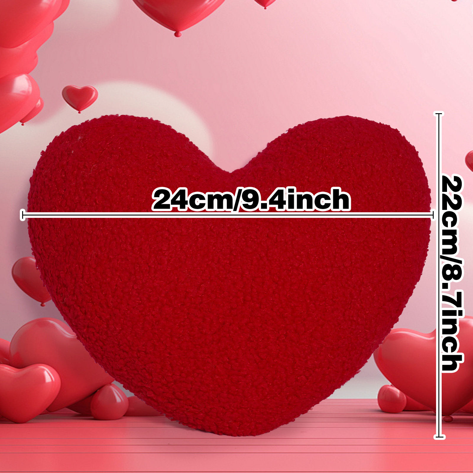 Día de San Valentín cross-border amor almohada creativa con núcleo amor almohada rosa sofá decoración cojín