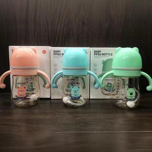 Baby bottle gift baby cup bottle with gravity ball color box packaging water bottle