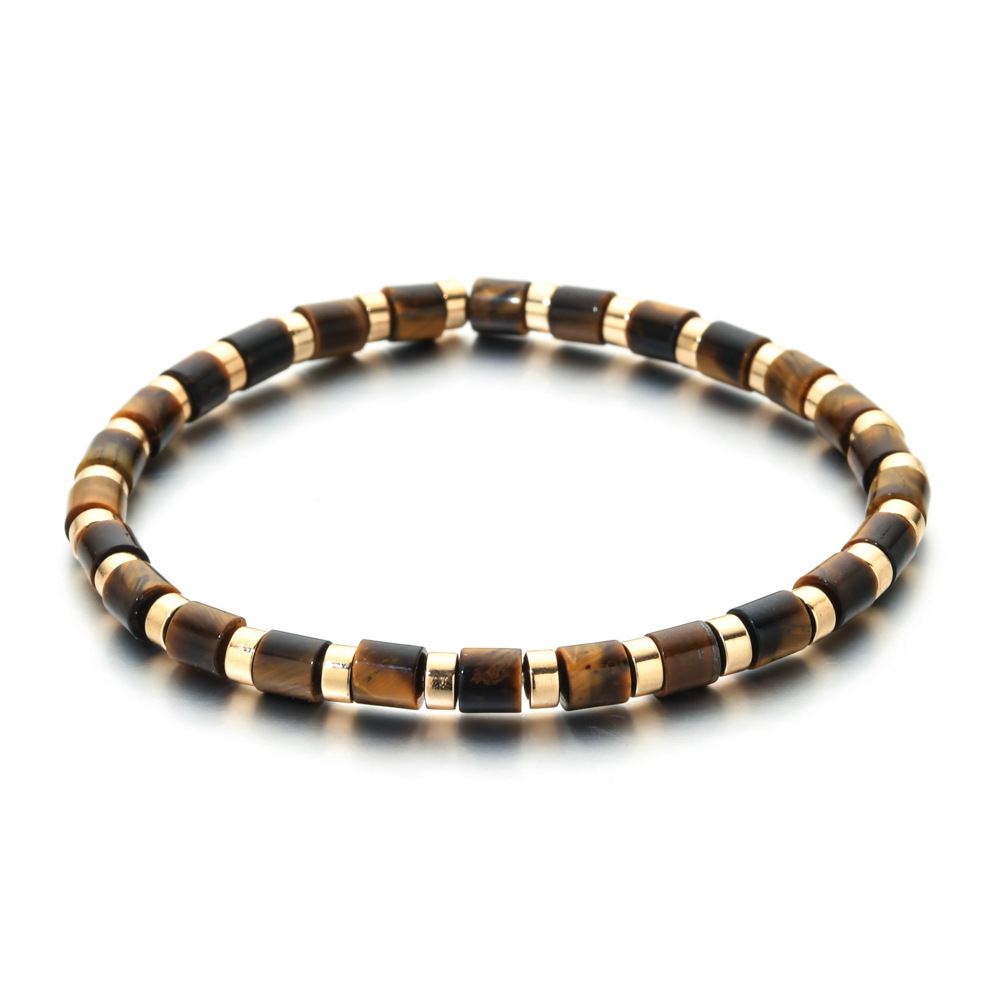 10g Weight Bracelets Classification Natural Stone Chain Material Beaded Chain Chain Type 1 Piece Quantity Daily Occasion natural stone, Agate Material Geometric Pattern All Seasons Season Women's Gender Ethnic Style Style Ethnic Style Geometric Natural Stone Agate Beaded Chain Bracelets In Bulk 3