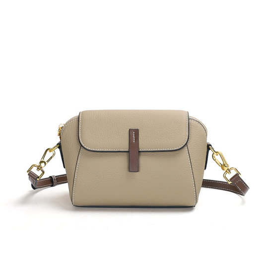 Genuine Leather Women's Bag Classic All-match New Fashion Fashionable Shell Bag Lightweight Mini Shoulder Bag Top Layer Cowhide Small Bag