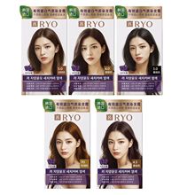 韩国原装进口植物染发膏吕姿染漾发遮白染发霜染发剂遮盖白发