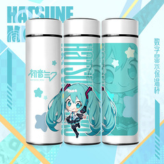 初音02初音ミクアニメ新作周辺温度計保温カップコップ表示温度学生コップ