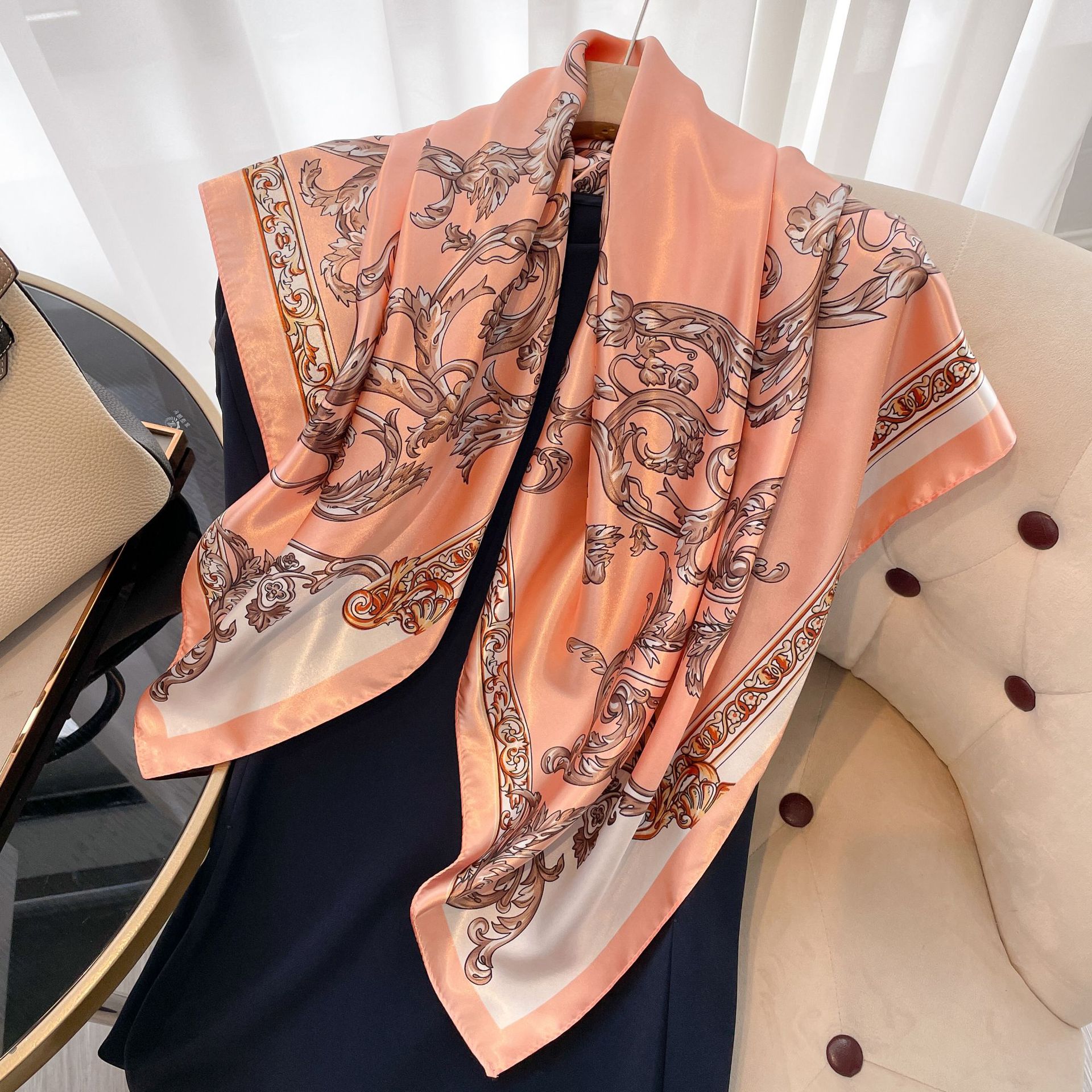 Small Square Scarf Versatile Professional Accessory For Women_voghion.com