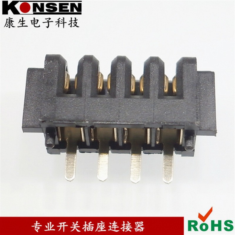 笔记本电池连接器母座4Pin 2.5间距 金手指母座智能门锁锂电池座