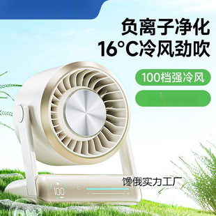 2025 Negative Ion Fan Desktop Purification Smart Touch Circulation Cold Air High Speed Motor Static