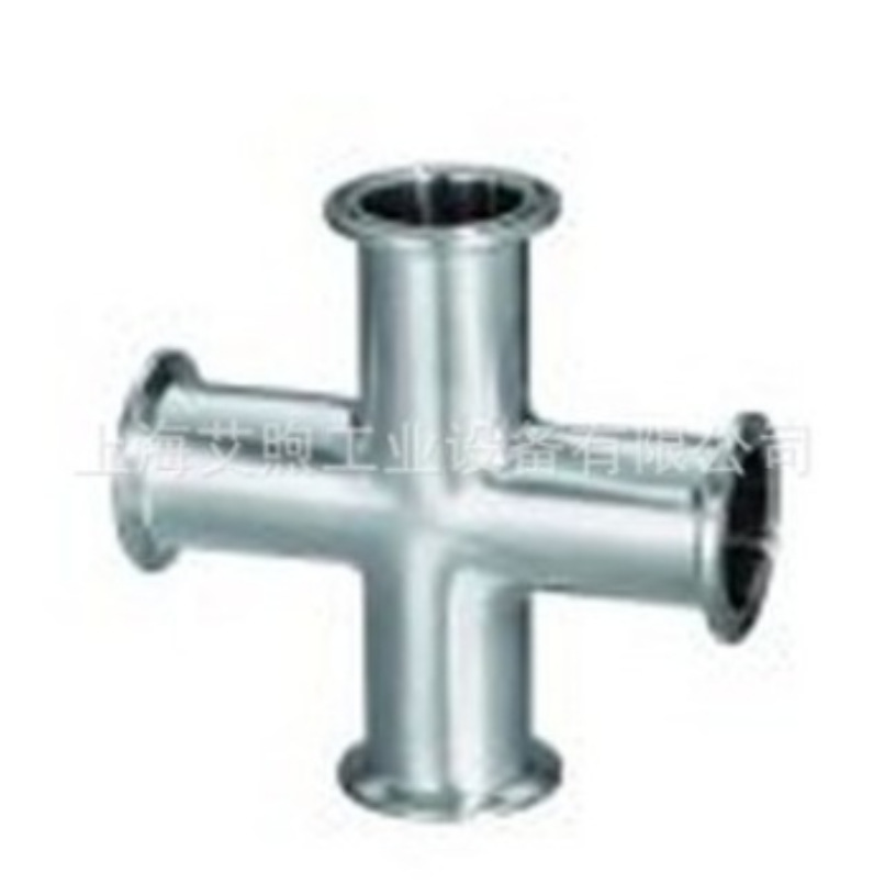 上海316L不锈钢快装卡箍四通 卫生级活接四通 工业不锈钢快装管件