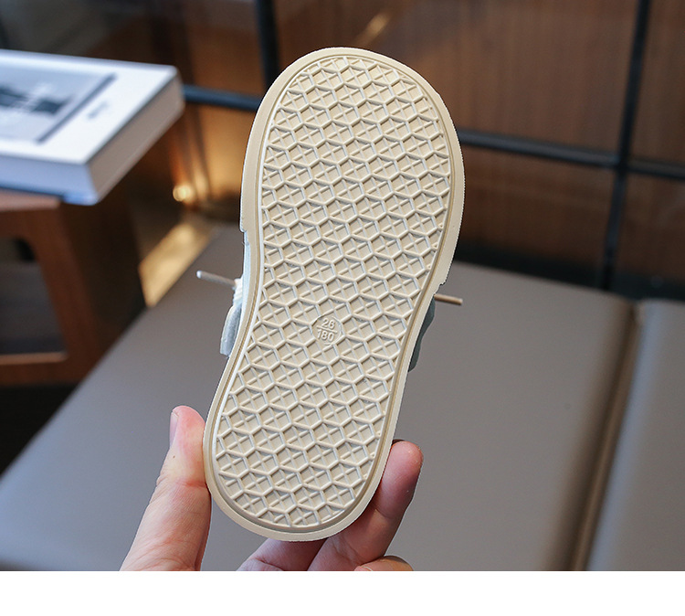 Scarpe basse in pelle scamosciata per bambini 2024 autunno e inverno nuovo stile ragazzi ragazze casual sportive bambino singolo scarpe alla moda_voghion.com