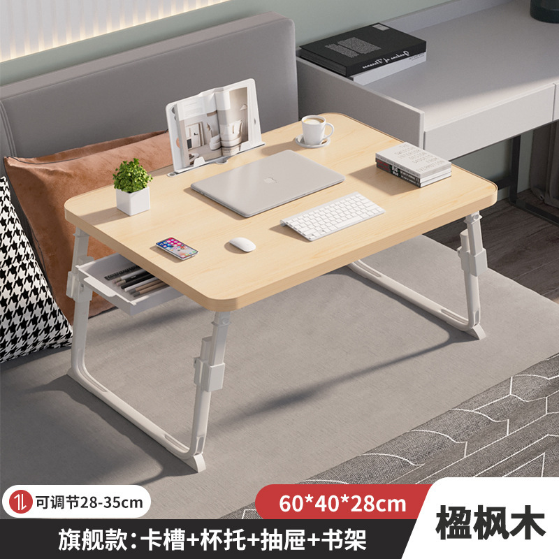 昇降可能なベッドの上の小さなテーブルが窓をはって勉強する机のノートパソコンの机のオフィスの小さなテーブルの折り畳み寮|undefined
