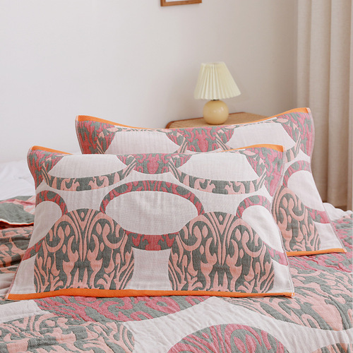 Bohemian Style Four-Layer Gauze Pillowcase Washable Cotton Single Pillowcase Soft Bedding Daily Goods Gift Pillowcase