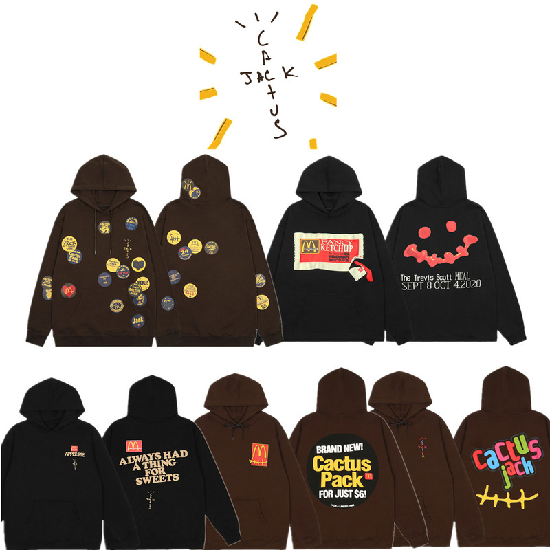 Travis Scott X CACTUS JACK Mji joint hooded sweater men's thickened hoodie one-piece delivery