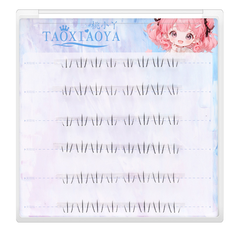 고양이 발톱 아래 작은 6줄(접착제 필요 없음)